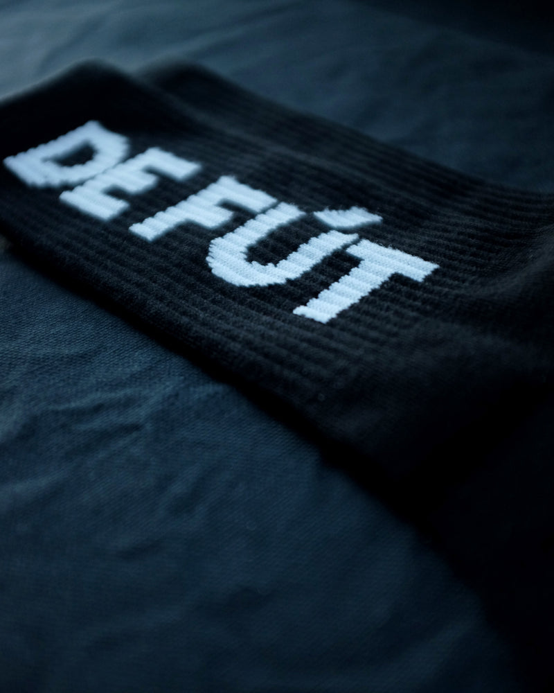 DE FÚT Crew Socks - Black