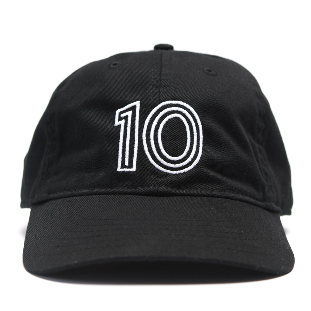 DE FÚT Ten Cap - Black | Lifestyle soccer brand.