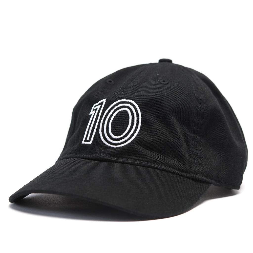 DE FÚT Ten Cap - Black | Lifestyle soccer brand. 